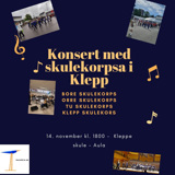 Konsert med skulekorpsa i Klepp